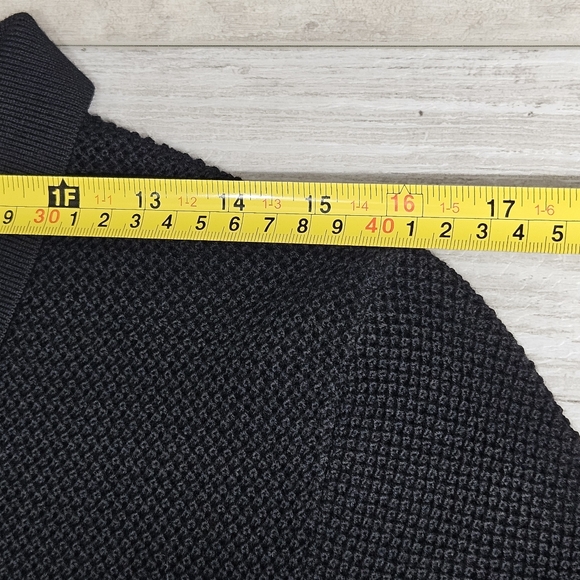 Akris Punto Open Knit Mesh Button-Down Polo Cardigan Top Short Sleeve Old Money - Picture 5 of 13